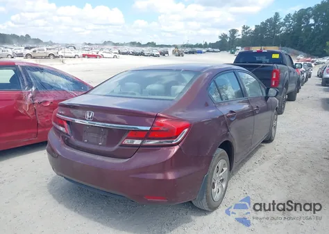 2014 Honda Civic Lx из США, поврежденный, VIN 19XFB2F57EE075649